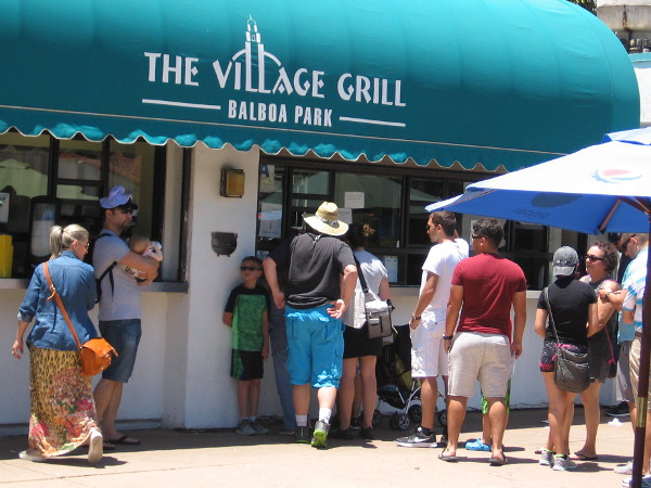 Lunchtime at the Village Grill.