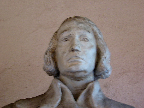 Murillo, 1925. Original reinforced plaster-of-Paris casting model for the portrait sculptures above the entrance of what now called the San Diego Museum of Art. Designed by William Templeton Johnson.