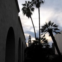 Another day gently ends in Balboa Park.